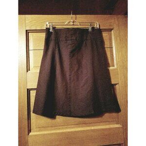 Tangents Brown Pinstriped Aline Dress Skirt Sz 3/4 Juniors Womens